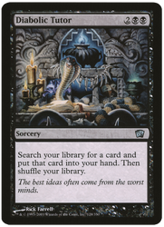 Diabolic Tutor (Oversized) [Eighth Edition Box Topper]