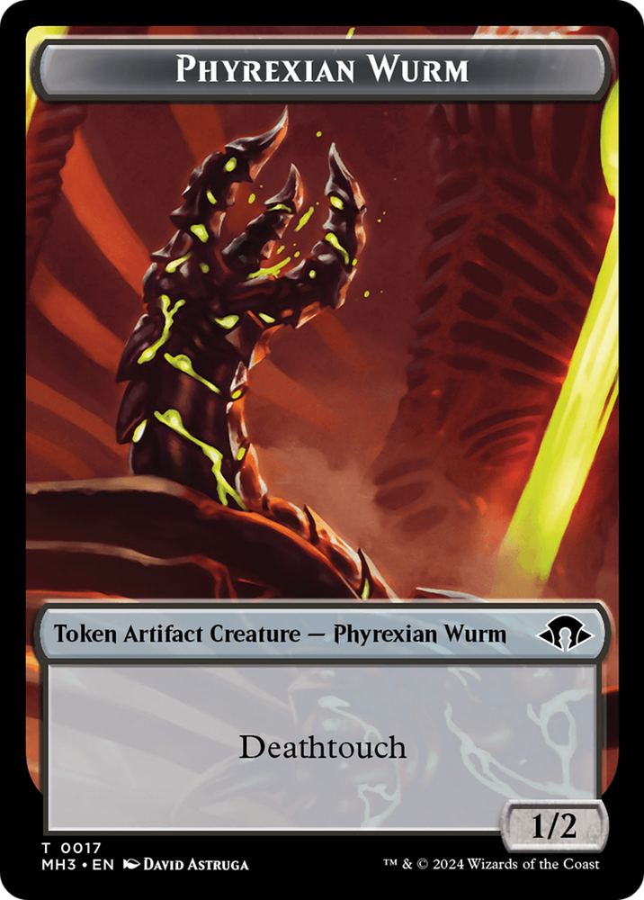 Phyrexian Wurm Token (0017) [Modern Horizons 3 Tokens]