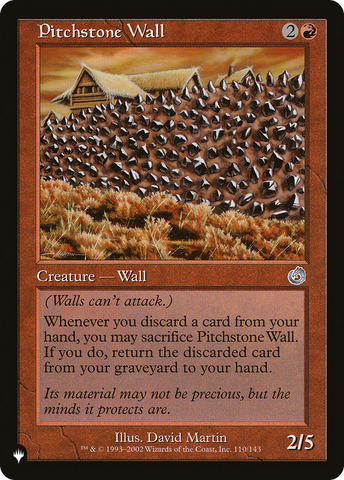 Pitchstone Wall [The List]