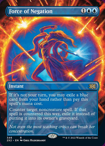 Force of Negation (Borderless Alternate Art) [Double Masters 2022]