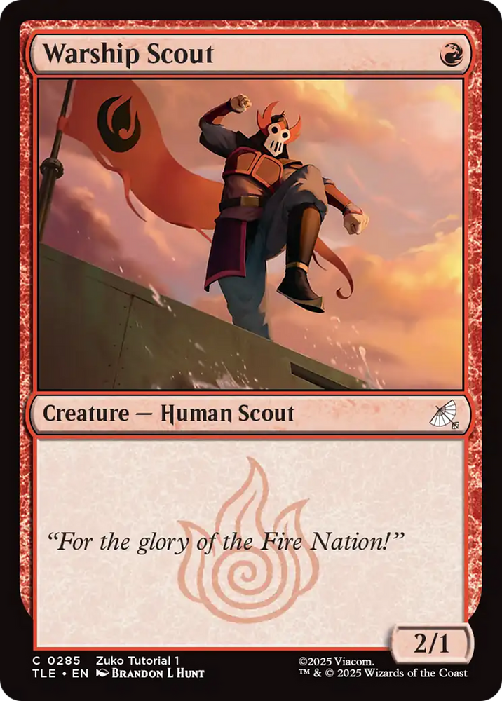 Warship Scout (0285) [Avatar: The Last Airbender: Eternal-Legal]