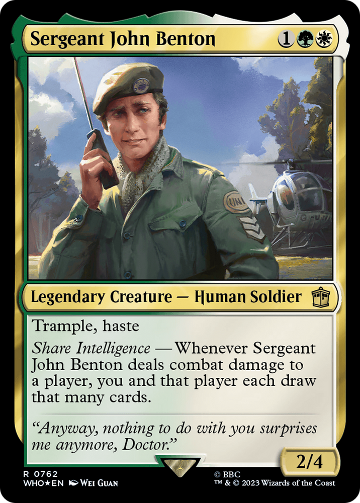 Sergeant John Benton (Surge Foil) [Doctor Who]