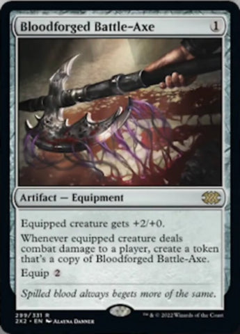 Bloodforged Battle-Axe [Double Masters 2022]