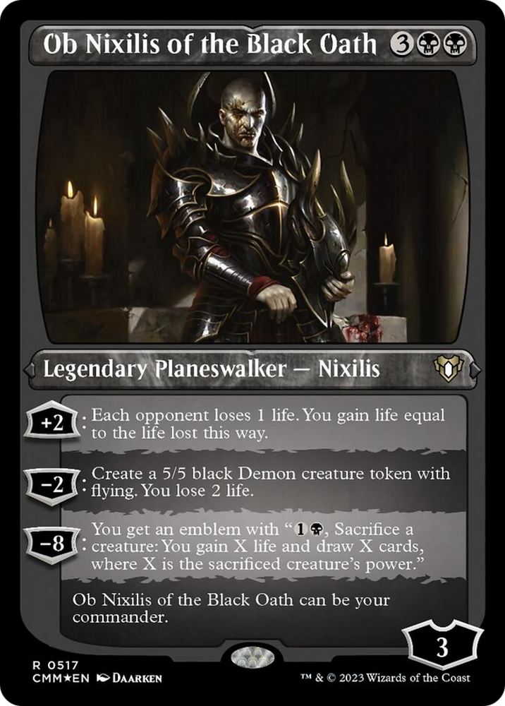 Ob Nixilis of the Black Oath (Foil Etched) [Commander Masters]