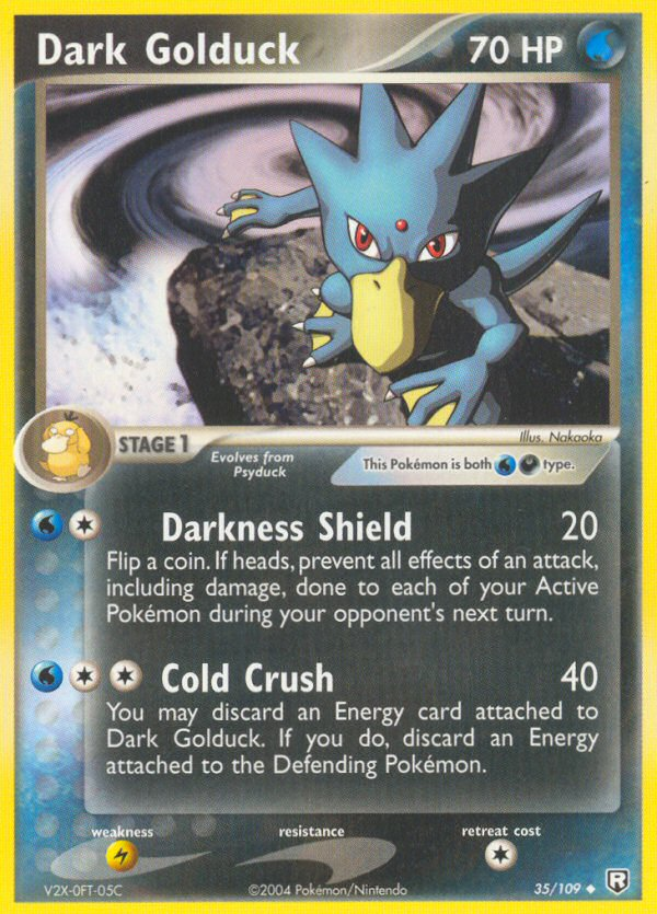 gold duck pokemon card Dark Golduck (35/109) [EX: Team Rocket Returns]