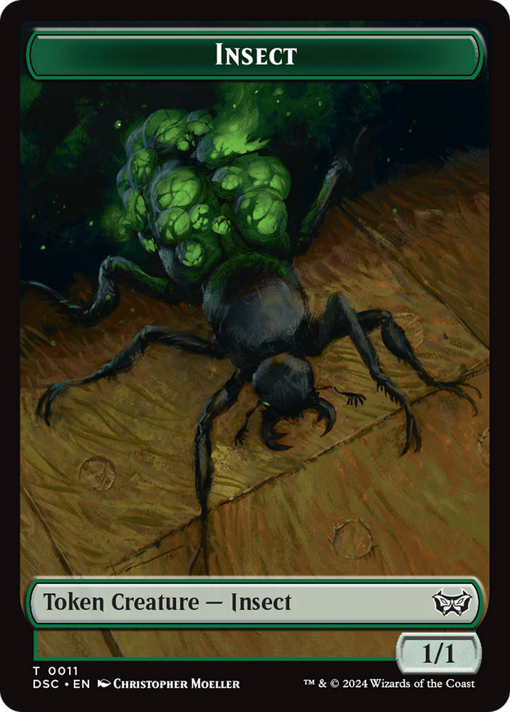 Insect (0011) // Ooze (0014) Double-Sided Token [Duskmourn: House of Horror Commander Tokens]