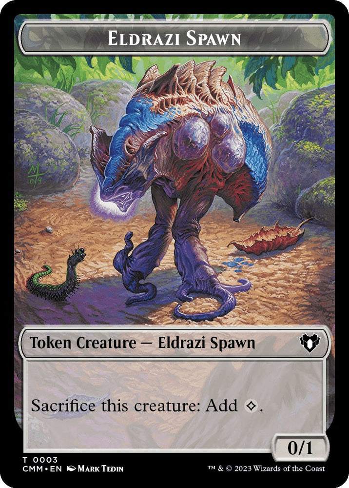 Eldrazi Spawn // Phyrexian Germ Double-Sided Token [Commander Masters Tokens]