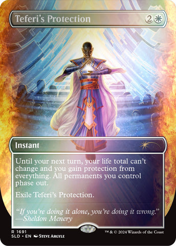 Teferi's Protection (1691) (Rainbow Foil) [Secret Lair Drop Series]