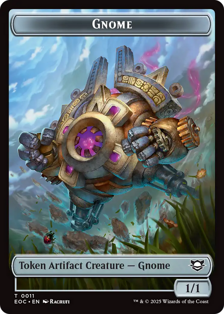 Elemental (0008) // Gnome Double-Sided Token [Edge of Eternities Commander Tokens]