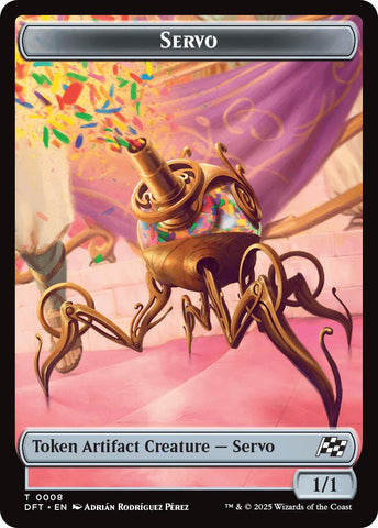 Servo // Thopter (0009) Double-Sided Token [Aetherdrift Tokens]