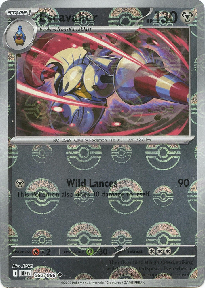 Escavalier (060/086) (Poke Ball Pattern) [Scarlet & Violet: Black Bolt]
