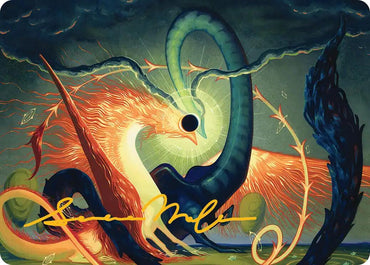 Celestial Reunion Art Card (42/54) (Gold-Stamped Signature) [Lorwyn Eclipsed Art Series]