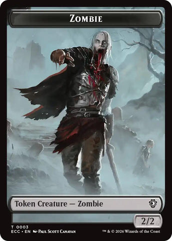 Zombie // Snake Double-Sided Token [Lorwyn Eclipsed Tokens]