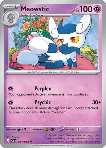 Meowstic (034/088) [Mega Evolution: Perfect Order]