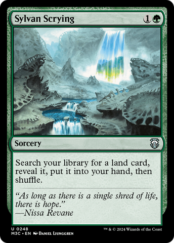 Sylvan Scrying (Ripple Foil) [Modern Horizons 3 Commander]