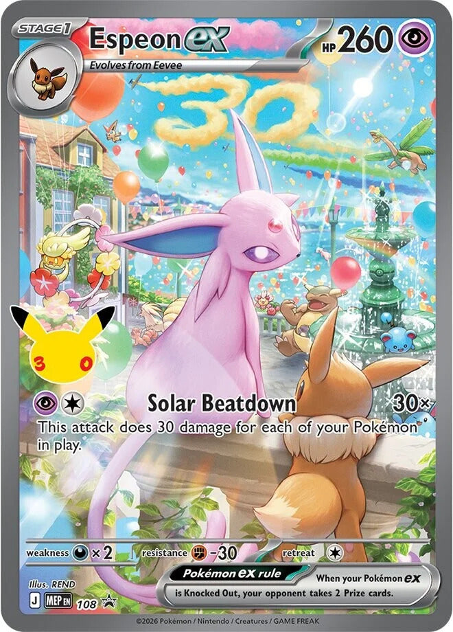 Espeon ex (108) (30th Celebration) [Mega Evolution Promo]
