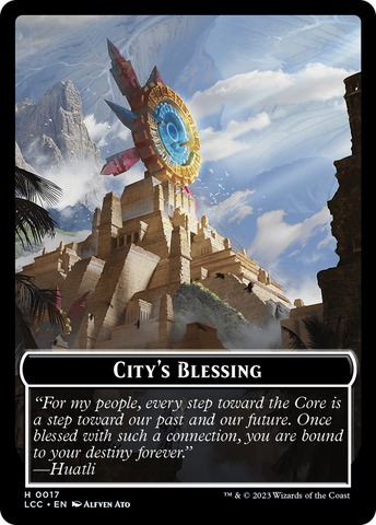 City's Blessing // Pirate (0005) Double-Sided Token [The Lost Caverns of Ixalan Commander Tokens]