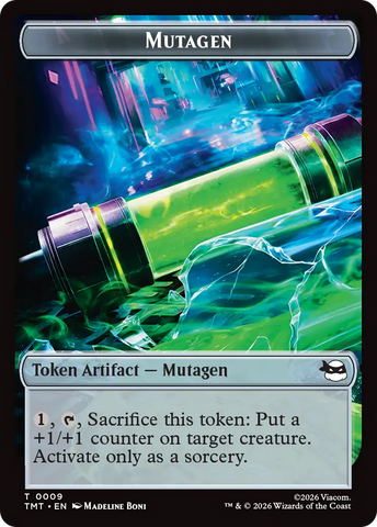 Robot // Mutagen Double-Sided Token [Teenage Mutant Ninja Turtles Tokens]