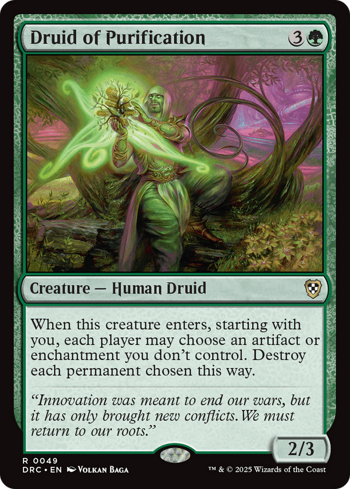 Druid of Purification [Aetherdrift Commander]