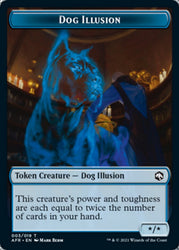 Dog Illusion // Vecna Double-Sided Token [Dungeons & Dragons: Adventures in the Forgotten Realms Tokens]