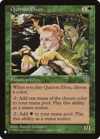 Quirion Elves [The List]