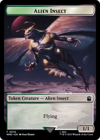 Alien Angel // Alien Insect Double-Sided Token [Doctor Who Tokens]