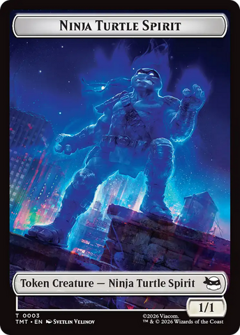Ninja Turtle Spirit // Food Double-Sided Token [Teenage Mutant Ninja Turtles Tokens]