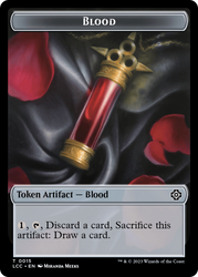 Blood // Vampire (0004) Double-Sided Token [The Lost Caverns of Ixalan Commander Tokens]