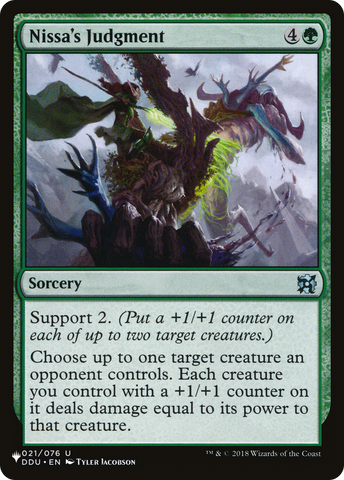 Nissa's Judgment [The List]