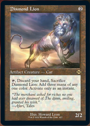 Diamond Lion (Retro Foil Etched) [Modern Horizons 2]