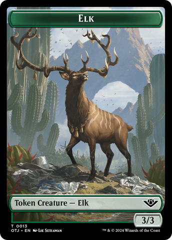 Elk Token [Outlaws of Thunder Junction Tokens]