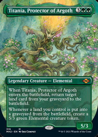 Titania, Protector of Argoth (Borderless Alternate Art) [Modern Horizons 2]