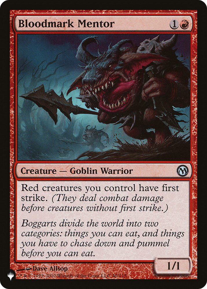 Bloodmark Mentor [The List]