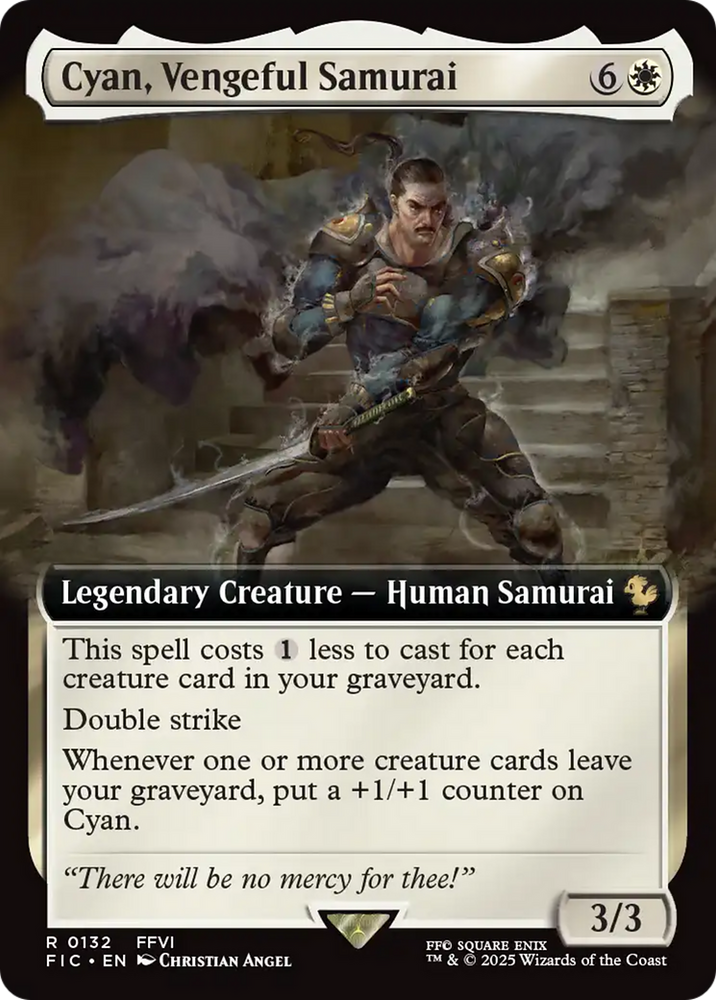 Cyan, Vengeful Samurai (Extended Art) [FINAL FANTASY Commander]