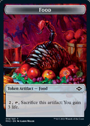 Beast // Food (18) Double-Sided Token [Modern Horizons 2 Tokens]