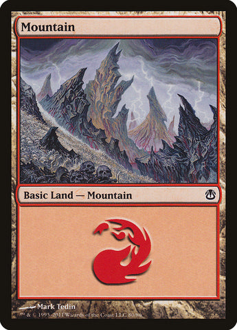 Mountain (80) [Duel Decks: Ajani vs. Nicol Bolas]