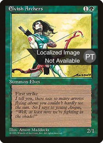 Elvish Archers [Fourth Edition (Foreign Black Border)]