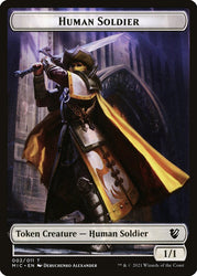 Germ // Human Soldier Double-Sided Token [Double Masters Tokens]