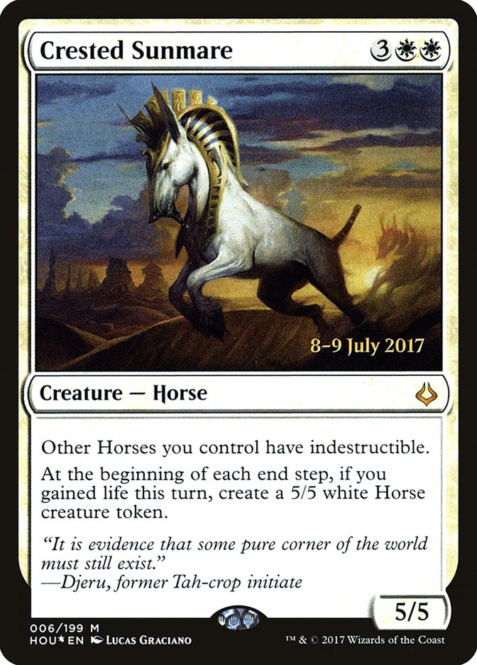 Crested Sunmare [Hour of Devastation Prerelease Promos]