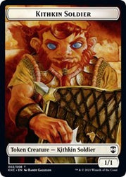 Kithkin Soldier // Pegasus Double-Sided Token [Kaldheim Commander Tokens]