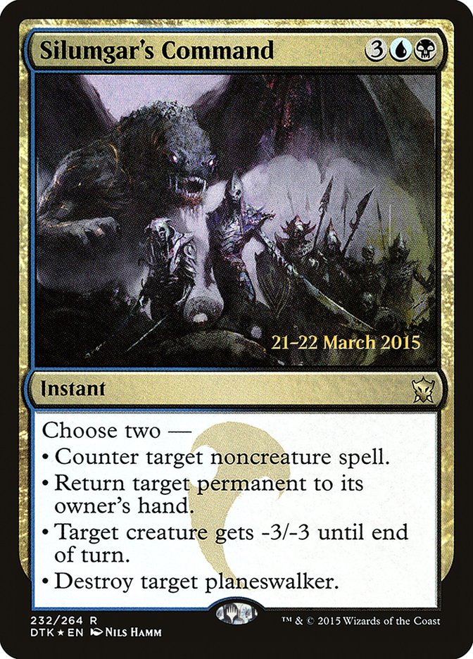 Silumgar's Command [Dragons of Tarkir Prerelease Promos]