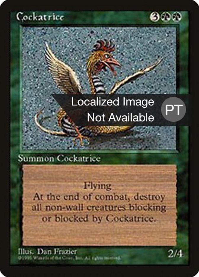 Cockatrice [Fourth Edition (Foreign Black Border)]