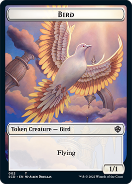 Bird // Thopter Double-Sided Token [Starter Commander Decks]