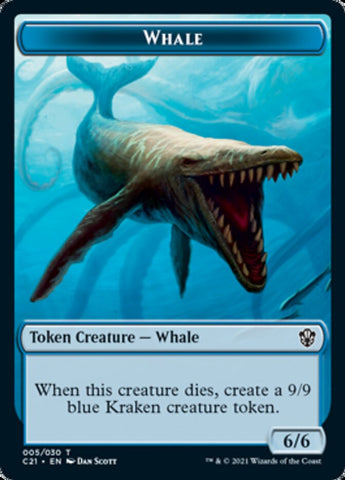 Beast (010) // Whale Double-Sided Token [Commander 2021 Tokens]