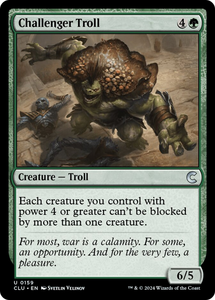 Challenger Troll [Ravnica: Clue Edition]