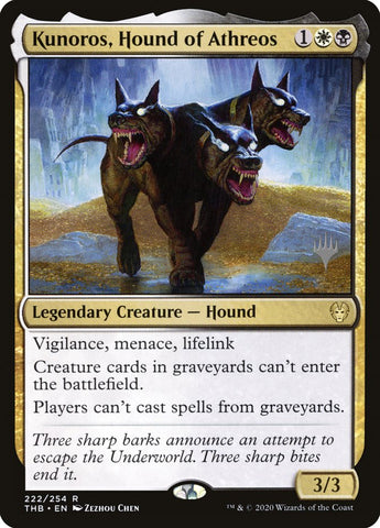 Kunoros, Hound of Athreos (Promo Pack) [Theros Beyond Death Promos]