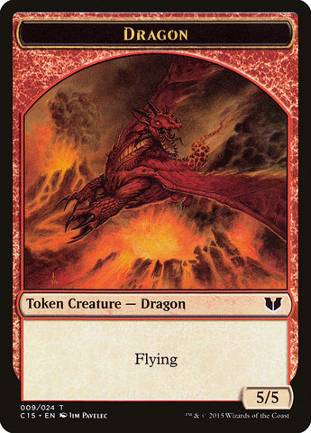 Spider // Dragon Double-Sided Token [Commander 2015 Tokens]