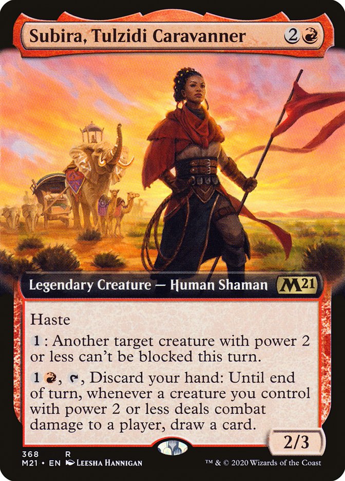 Subira, Tulzidi Caravanner (Extended Art) [Core Set 2021]