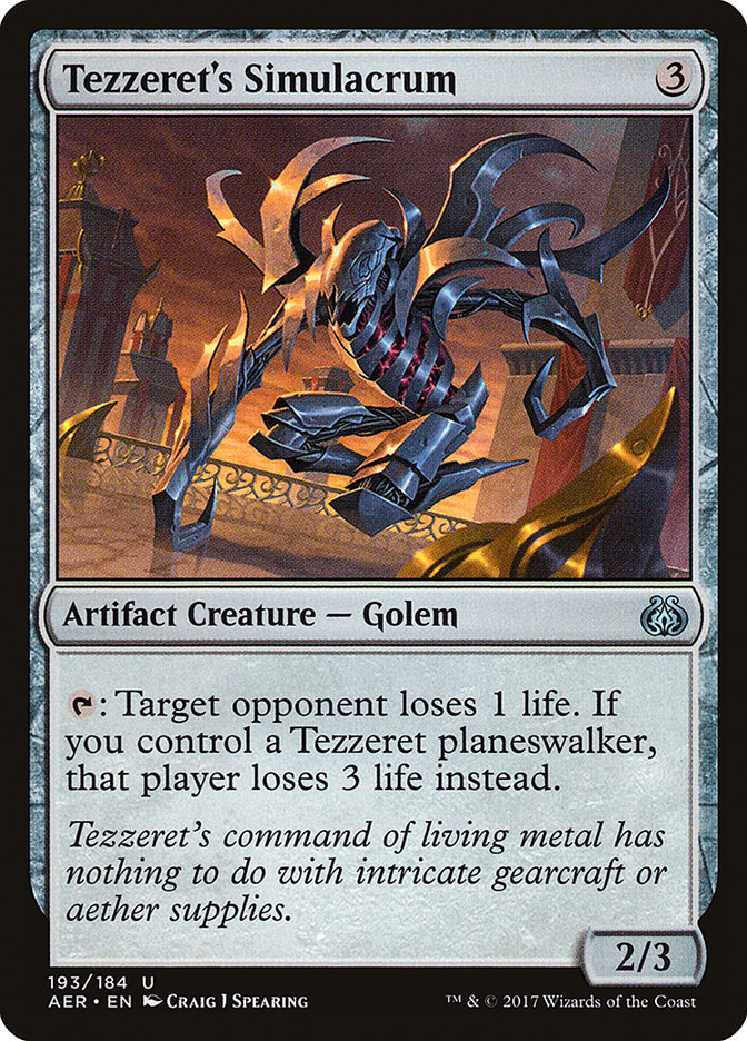 Tezzeret's Simulacrum [Aether Revolt]