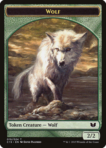 Spider // Wolf Double-Sided Token [Commander 2015 Tokens]